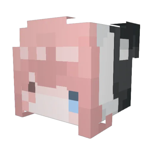 mashiro0620 Minecraft avatar head, 3D render