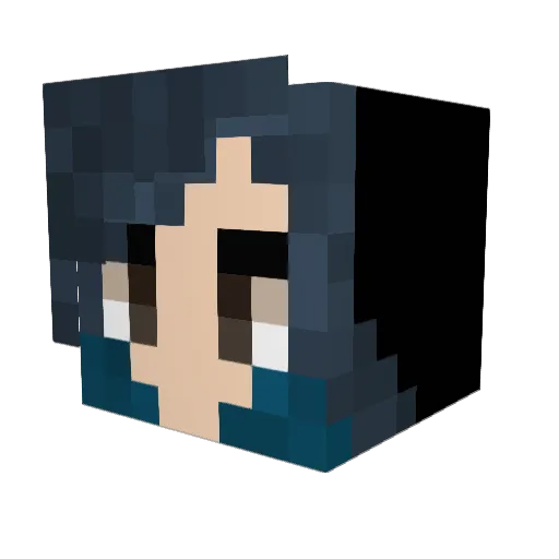 mashroomelo Minecraft avatar head, 3D render