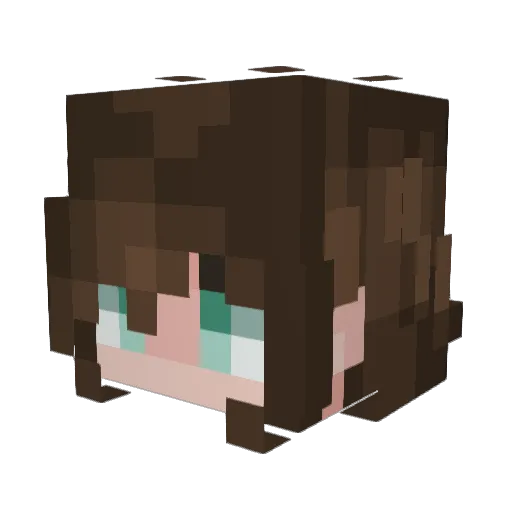 mashyaly Minecraft avatar head, 3D render