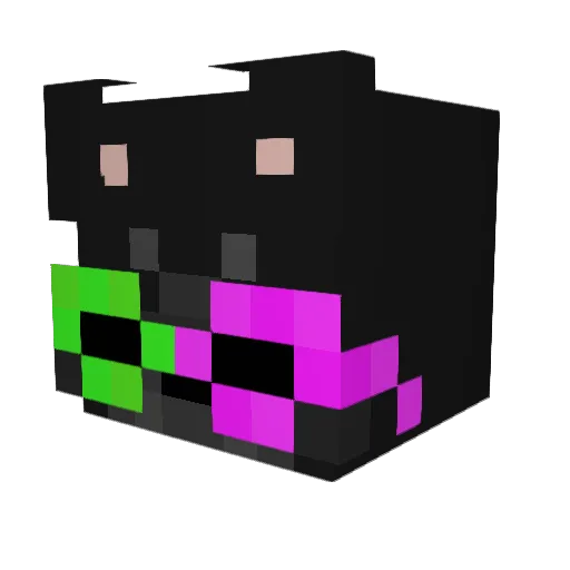 masify Minecraft avatar head, 3D render