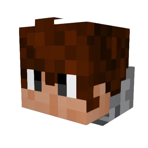 masiga Minecraft avatar head, 3D render