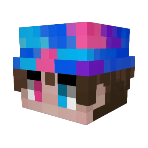 masiix Minecraft avatar head, 3D render