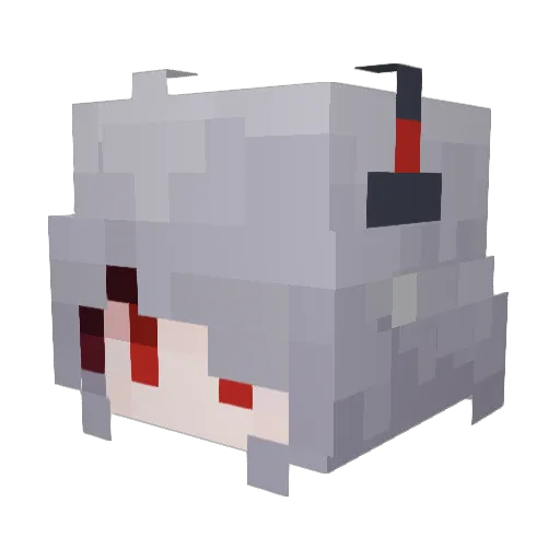 mask1014 Minecraft avatar head, 3D render