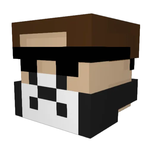 maskata23 Minecraft avatar head, 3D render