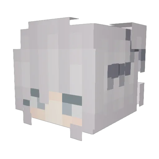 maskbutterfly Minecraft avatar head, 3D render