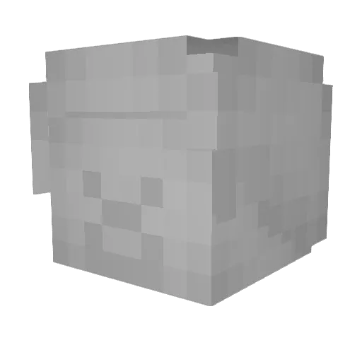 masked098 Minecraft avatar head, 3D render