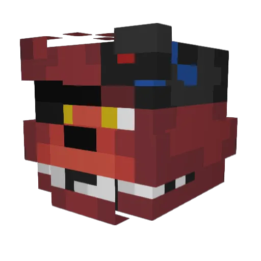 masked_freak Minecraft avatar head, 3D render