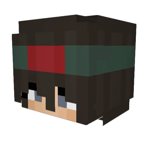 maskings Minecraft avatar head, 3D render