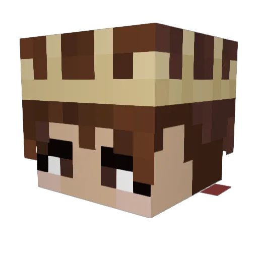 maskj Minecraft avatar head, 3D render