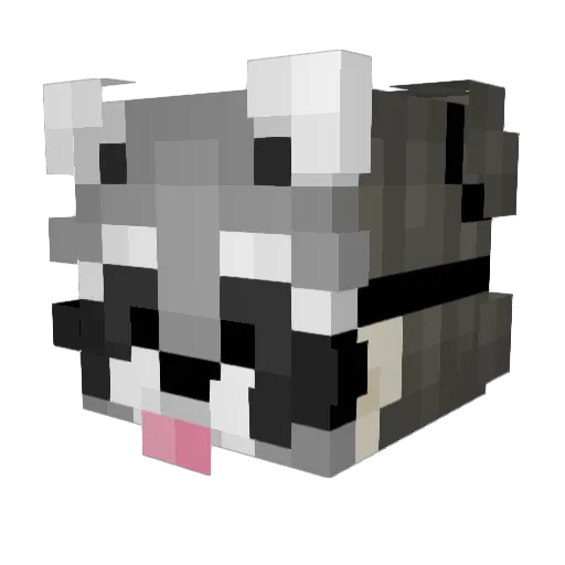 maskkyy Minecraft avatar head, 3D render