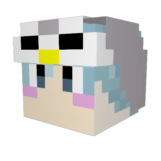 maskman114 Minecraft avatar head, 3D render
