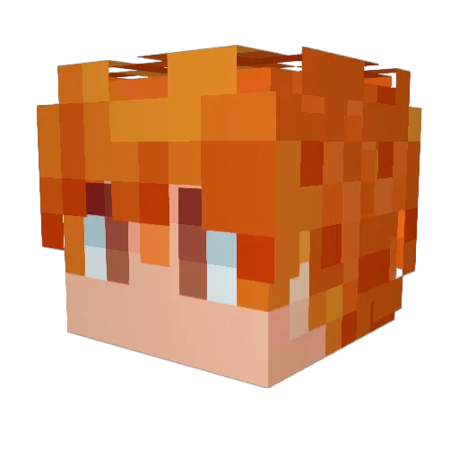 maskman121 Minecraft avatar head, 3D render