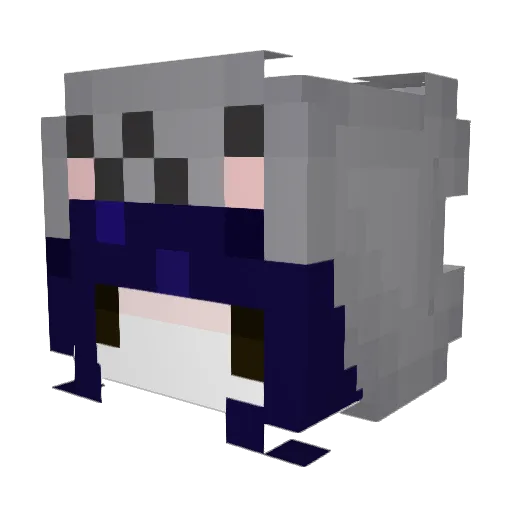 maskofsal Minecraft avatar head, 3D render