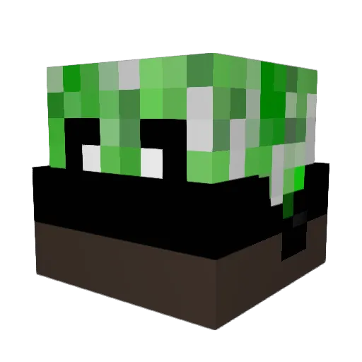 masky1009 Minecraft avatar head, 3D render