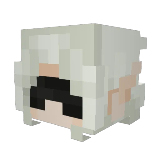 masleee Minecraft avatar head, 3D render