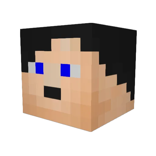masmed5 Minecraft avatar head, 3D render