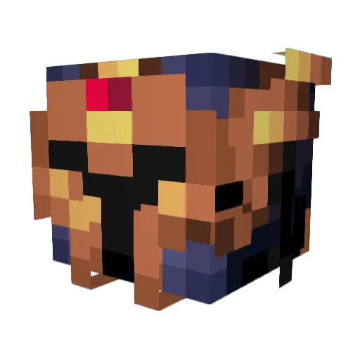 masonatora Minecraft avatar head, 3D render