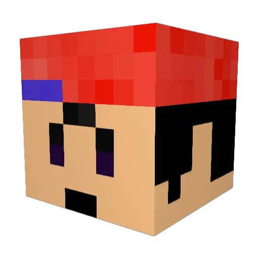 masonguyen Minecraft avatar head, 3D render