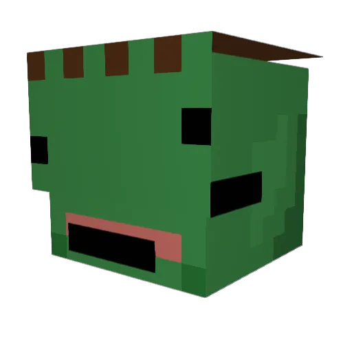 masonkk Minecraft avatar head, 3D render