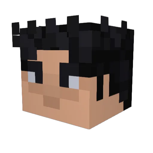 masonlminer Minecraft avatar head, 3D render
