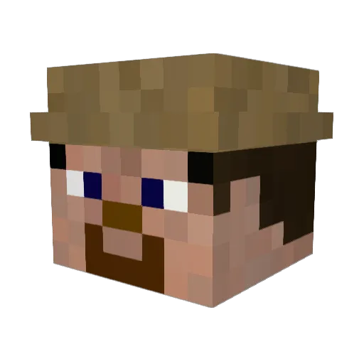 maspalomas1 Minecraft avatar head, 3D render