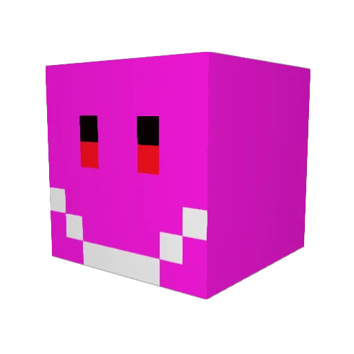 masperz Minecraft avatar head, 3D render