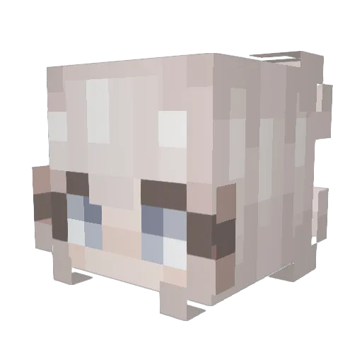 masquerangel Minecraft avatar head, 3D render