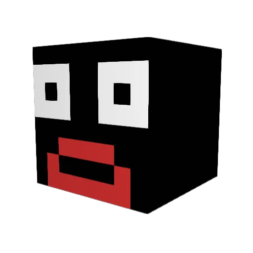 masqxerade Minecraft avatar head, 3D render