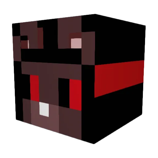 mass16 Minecraft avatar head, 3D render