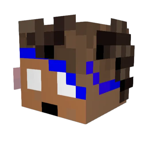 massdistroyer Minecraft avatar head, 3D render