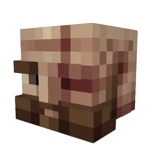 massek Minecraft avatar head, 3D render