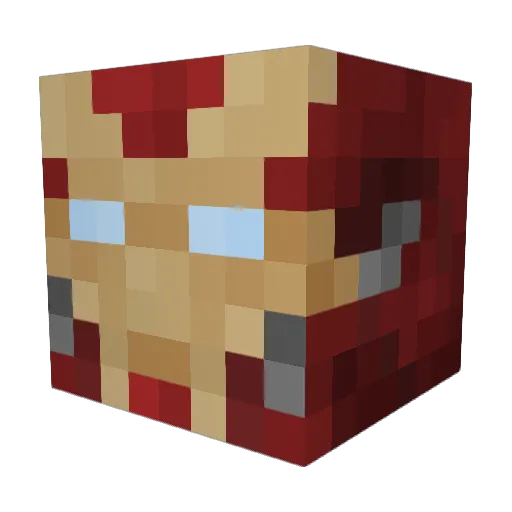 massimoboldi Minecraft avatar head, 3D render