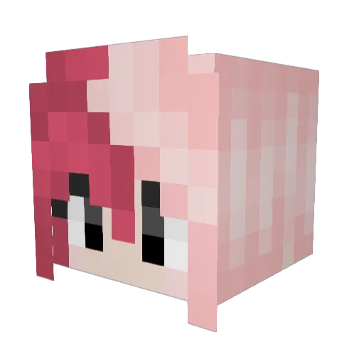 massivangi Minecraft avatar head, 3D render