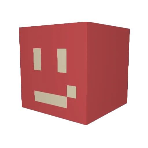 masssuuuu Minecraft avatar head, 3D render