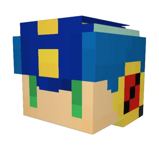 massy111 Minecraft avatar head, 3D render