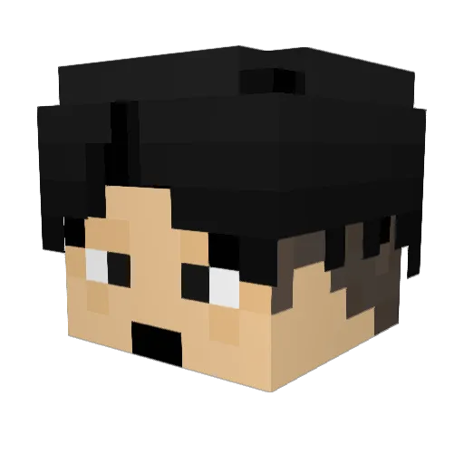 mastahhhhhhh Minecraft avatar head, 3D render