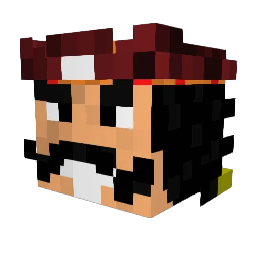mastamind9 Minecraft avatar head, 3D render