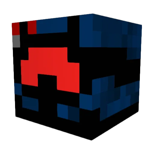 mastang Minecraft avatar head, 3D render