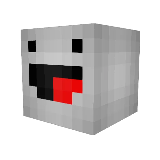 master120345 Minecraft avatar head, 3D render