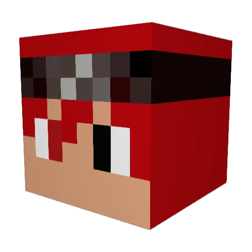 master123659 Minecraft avatar head, 3D render