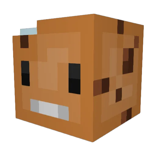 master21853 Minecraft avatar head, 3D render