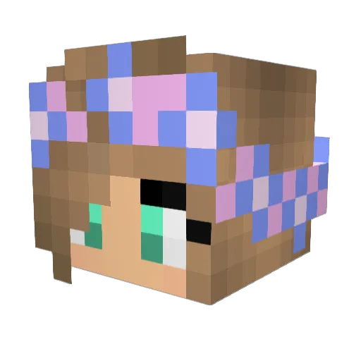 master47474 Minecraft avatar head, 3D render