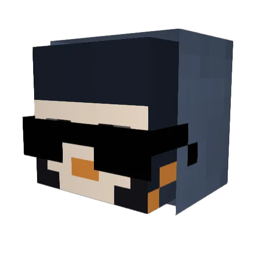 master_26 Minecraft avatar head, 3D render