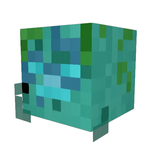 masteralise Minecraft avatar head, 3D render