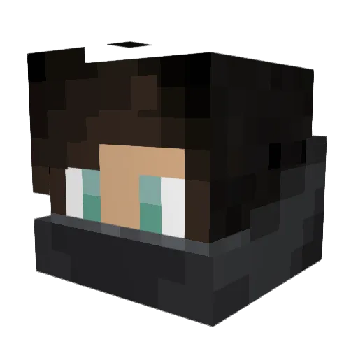 masterbjc Minecraft avatar head, 3D render