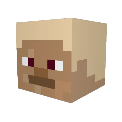 masterboom334 Minecraft avatar head, 3D render