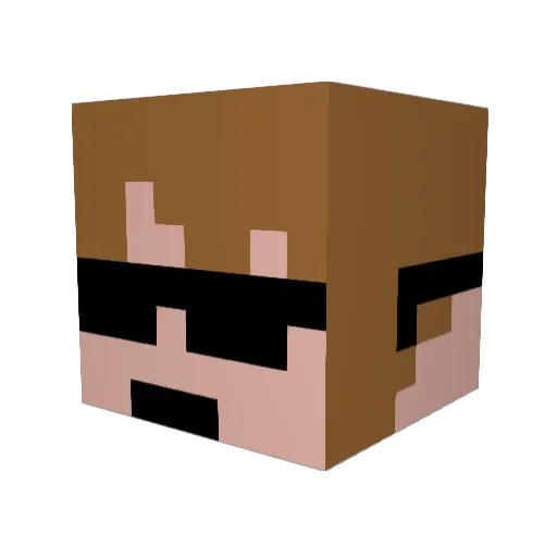 mastercheifalex Minecraft avatar head, 3D render