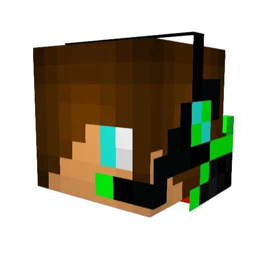 masterchief2888 Minecraft avatar head, 3D render