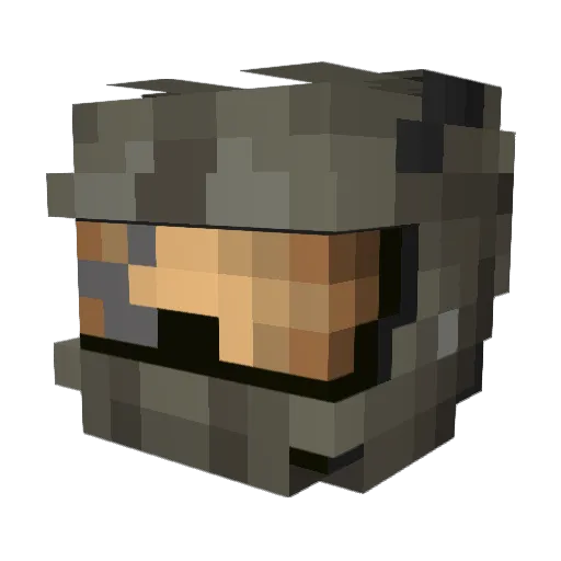 masterchief_777 Minecraft avatar head, 3D render
