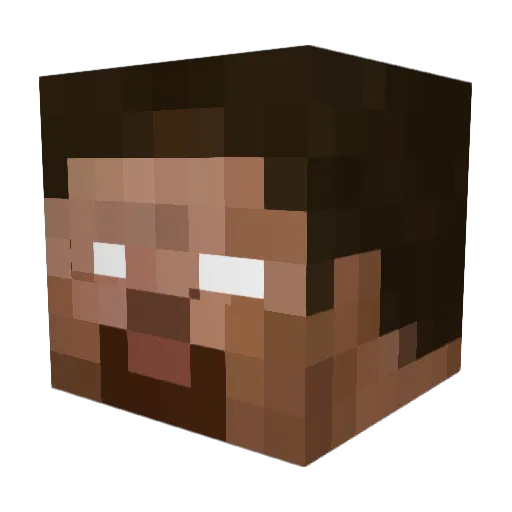 masterchuf Minecraft avatar head, 3D render
